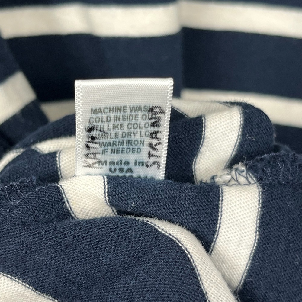 Monrow T-Shirt Dress Womens M Breton Stripe Preppy Coastal USA Made Clean‎ Girl - Picture 5 of 9
